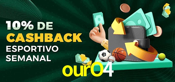 10% de bônus de cashback na ourO4